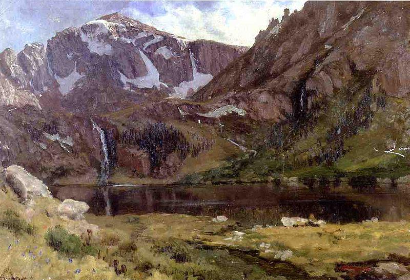 Albert Bierstadt Mountain Lake Spain oil painting art
